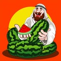 Watermelon Seller from Arabian market