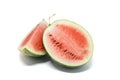 Watermelon white background detail fruit Royalty Free Stock Photo