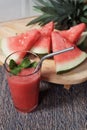 Watermelons as healthy fruit to freshen up your day Royalty Free Stock Photo