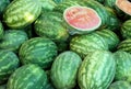 Watermelons on display