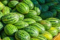 Watermelons on sale in the Jean-Talon Market Market, Montreal Royalty Free Stock Photo