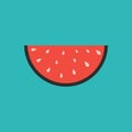 Watermelonslice. Vector illustration decorative design Royalty Free Stock Photo