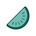 Watermelonslice. Vector illustration decorative design Royalty Free Stock Photo
