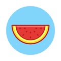 Watermelonslice. Vector illustration decorative design Royalty Free Stock Photo