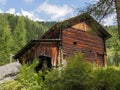 Watermill in dolomites mountains detail Royalty Free Stock Photo