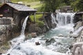 Watermill in Dorferbach, Hinterbichl, Austria Royalty Free Stock Photo