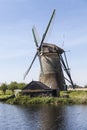 Watermill in the Dutch landscape Royalty Free Stock Photo