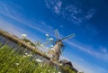 Watermill in the Dutch landscape Royalty Free Stock Photo