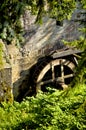 Watermill of Huelgoat, an old and typical water mill in Brittany France Royalty Free Stock Photo