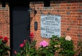 Vintage Metal sign. Brewhurst Mill, Loxwood, Sussex, UK Royalty Free Stock Photo