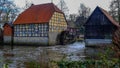 Watermill near Schloss Rheda - Rheda-WiedenbrÃÂ¼ck, Kreis GÃÂ¼tersloh, Nordrheinwestfalen, Deutschland/Germany Royalty Free Stock Photo