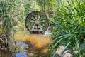 Watermills.Constantly Turning Wheels of Energy and Cultural Heritage from History to the Present Royalty Free Stock Photo