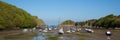Watermouth harbour North Devon coast near Ilfracombe uk panoramic view Royalty Free Stock Photo