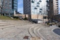 Waterplace Park in Downtown Providence Rhode Island with No People Royalty Free Stock Photo