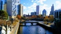 Waterplace Park heart of downtown Providence, RI, from MLK JR. MEM BLVD