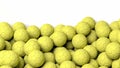 Waterpolo balls on white background Royalty Free Stock Photo