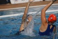 Waterpolo competition. CN Mataro VS Zaragoza. Royalty Free Stock Photo