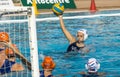 WATERPOLO MATCH - MATARO vs ZARAGOZA Royalty Free Stock Photo