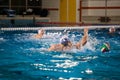 Waterpolo player - attack action Royalty Free Stock Photo