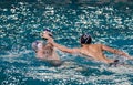 Waterpolo player - attack action Royalty Free Stock Photo