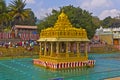 Waterpond close to Balaji temple Royalty Free Stock Photo