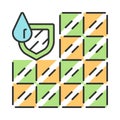 Waterproof bathroom tile color icon