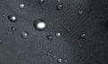 Waterproof fabric clothing with water drops Royalty Free Stock Photo