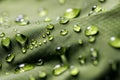 Waterproof fabric - water resistant textile with water drops Royalty Free Stock Photo