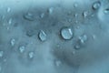 waterproof fabric with waterdrops. non woven fabric water texture background Water drops on waterproof nylon fabric Royalty Free Stock Photo