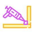 Waterproof glue color icon vector illustration