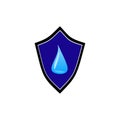 Waterproof icon illustration, water resistance icon
