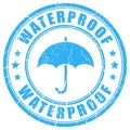 Waterproof ink rubber stamp Royalty Free Stock Photo