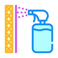 Waterproof layer sprayer color icon vector illustration