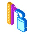 Waterproof layer sprayer isometric icon vector illustration