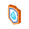 Waterproof Material Guard isometric icon vector illustration Royalty Free Stock Photo