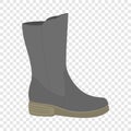 Waterproof shoe icon, flat style