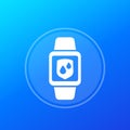 waterproof smart watch vector icon Royalty Free Stock Photo