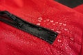 Waterproof technology for mountain clothes Royalty Free Stock Photo