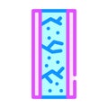 Waterproof wall layers color icon vector illustration