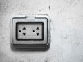 Waterproof wall power outlet