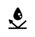 Waterproof  water protection  vector icon illustration Royalty Free Stock Photo