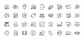 Waterproof, Web3 and Diesel station line icons pack. For web app. Line icons. Vector