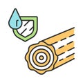 Waterproof wood color icon