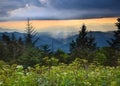 Blue Ridge Parkway Scenic Landscape Royalty Free Stock Photo