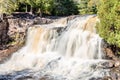 The Upper Falls Slowed to a Milky White Royalty Free Stock Photo