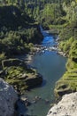 Bed of the river Itata Chile. Royalty Free Stock Photo