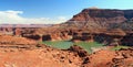 Lake Powell, Glen Canyon National Recreation Area, Low Water Levels during Drought at North Wash in Southwest Desert,  Utah, USA Royalty Free Stock Photo