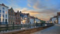 Waters of Spiegelrei, Bruges Royalty Free Stock Photo