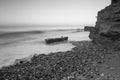 The coast of the bay of Odessa at dawn