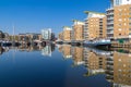 Waterside apartments at Limehosue Basin